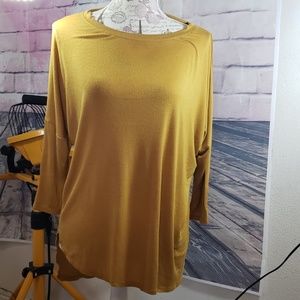 Yellow Chair Yellow quarter length shirt